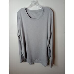 Athleta Women's Size XLT Uptempo Top Light Gray #382880.